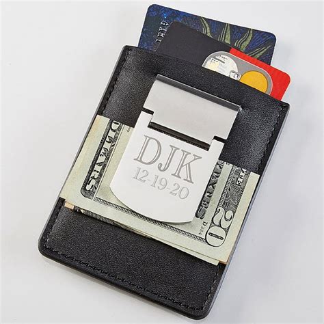 personalized smart money clip card holder|money clip wallet credit card holder.